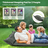 NNECW Self-Inflating Camping Mat with Connectable Design and Pillows for Camping-Green