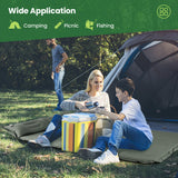 NNECW Self-Inflating Camping Mat with Connectable Design and Pillows for Camping-Green