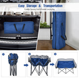 NNECW Folding Loveseat Camping Chair with 2 Mesh Storage Bags