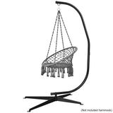 NNECW C-Shaped Hammock Chair Stand with Cross Base without Chair