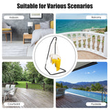 NNECW Adjustable Hammock Chair Stand with Safety Hook for Bedroom & Patio without Hammock