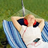 NNECW Hammock Chair Stand Set with Soft Cushion and Pillow for Outdoor