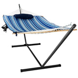NNECW Hammock Chair Stand Set with Soft Cushion and Pillow for Outdoor