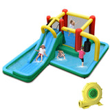 NNECW Kids Inflatable Water Slide Bounce House with Blower