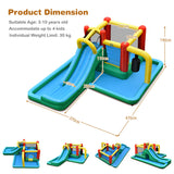 NNECW Kids Inflatable Water Slide Bounce House with Blower