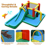 NNECW Kids Inflatable Water Slide Bounce House with Blower
