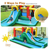 NNECW Kids Inflatable Water Slide Bounce House with Blower