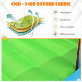 NNECW Inflatable Bounce House with 2 Slides