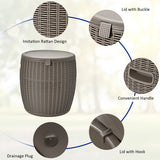 NNECW 45L Patio Weather-resistant Ice Cooler with Lid for Party and Poolside