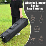 NNECW 393 cm x 393 cm Pop Up Canopy with Adjustable Heights for Outdoor Camping-Coffee