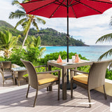 NNECW 22kg Round Patio Umbrella Base with Waterproof & Sunlight Resistance for Backyard