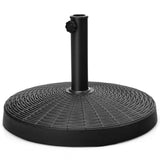 NNECW 22kg Round Patio Umbrella Base with Waterproof & Sunlight Resistance for Backyard