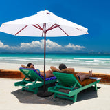 NNECW 22kg Round Patio Umbrella Base with Waterproof & Sunlight Resistance for Backyard