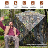 NNECW Portable Hunting Blind with Ground Stakes & Tie-downs for Deer and Antelope 