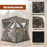 NNECW Portable Hunting Blind with Ground Stakes & Tie-downs for Deer and Antelope 