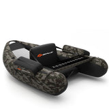 NNECW Inflatable Fishing Float Tube with Inflatable Seat for Fishing-Black