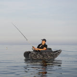 NNECW Inflatable Fishing Float Tube with Inflatable Seat for Fishing-Black
