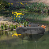 NNECW Inflatable Fishing Float Tube with Inflatable Seat for Fishing-Yellow
