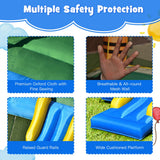 NNECW Inflatable Bounce House with Fun Slide for Kids without Blower