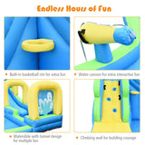 NNECW 5 in 1 Inflatable Water Slide Jumping Castle Pool with Blower for Kids