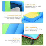 NNECW 5 in 1 Inflatable Water Slide Jumping Castle Pool with Blower for Kids