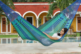 NNEDSZ Size Outoor Cotton Mayan Legacy Mexican Hammock in Caribe