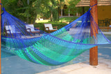 NNEDSZ Size Outoor Cotton Mayan Legacy Mexican Hammock in Caribe