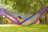 NNEDSZ Size Outoor Cotton Mayan Legacy Mexican Hammock in Colorina
