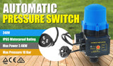 NNEDPE Automatic Water Pump Pressure Switch Controller - Blue