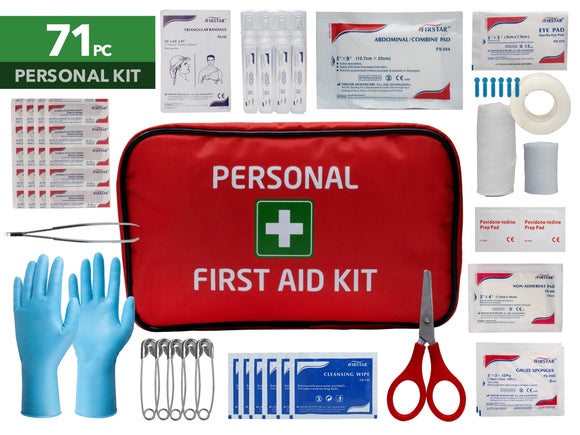 NNEKG 71 Piece High Quality Portable Personal Travel Emergency First Aid Kit TGA Approved