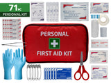 NNEKG 71 Piece High Quality Portable Personal Travel Emergency First Aid Kit TGA Approved
