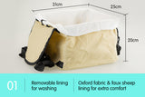 NNEDPE Pet Travel Carrier Bag - Beige