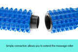 NNEDPE Powertrain 66cm Acupressure Grid Foam Massage Roller - Blue