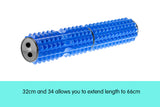 NNEDPE Powertrain 66cm Acupressure Grid Foam Massage Roller - Blue