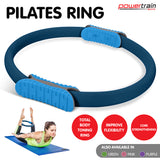 NNEDPE Powertrain Pilates Ring Band Yoga Home Workout Exercise Band Blue