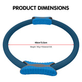 NNEDPE Powertrain Pilates Ring Band Yoga Home Workout Exercise Band Blue