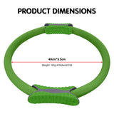 NNEDPE Powertrain Pilates Ring Band Yoga Home Workout Exercise Band Green