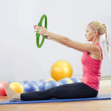 NNEDPE Powertrain Pilates Ring Band Yoga Home Workout Exercise Band Green