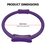 NNEDPE Powertrain Pilates Ring Band Yoga Home Workout Exercise Band Purple