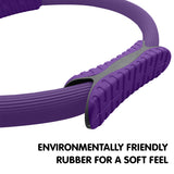 NNEDPE Powertrain Pilates Ring Band Yoga Home Workout Exercise Band Purple
