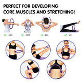 NNEDPE Powertrain Pilates Ring Band Yoga Home Workout Exercise Band Purple