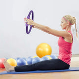 NNEDPE Powertrain Pilates Ring Band Yoga Home Workout Exercise Band Purple