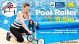 NNEDPE Adjustable Swimming Pool Cover Roller - 2.15m