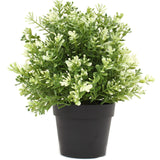 NNEDSZ Potted Artificial White Jade Plant UV Resistant 20cm