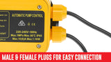 NNEDPE Automatic Water Pump Pressure Controller Switch - Yellow