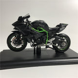 NNEOBA Motorcycle Diecast Alloy Model Toy Black Ninja H2R Motorbike Detachable Collection