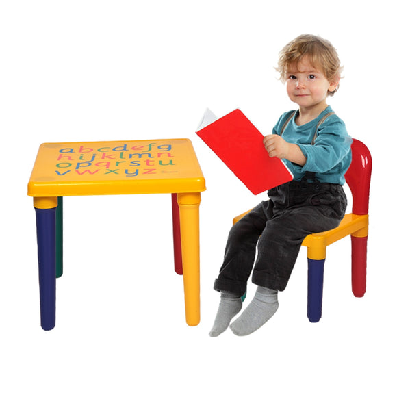 NNEOBA Children Letter Table Chair Set