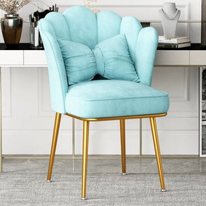 NNEOBA Nordic Armchair Modern living room furniture flannel Single seat Sofas bedroom balcony lounge Makeup Backrest waiting chairs
