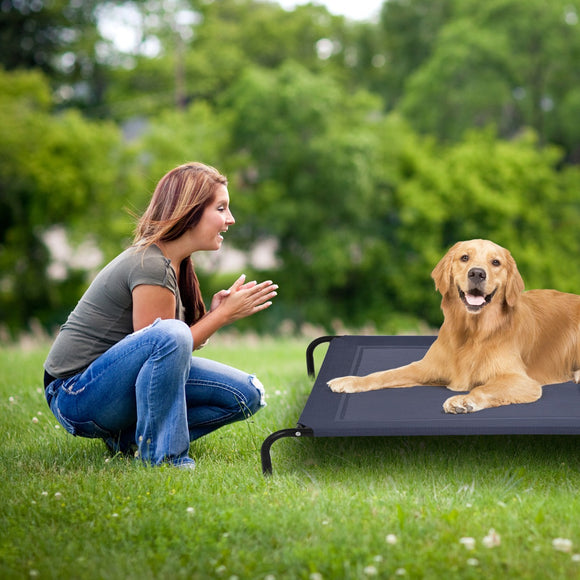 NNECW Elevated Pet Bed for Large Dogs Cot for Indoor & Outdoor-XL