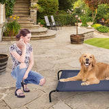 NNECW Elevated Pet Bed for Large Dogs Cot for Indoor &amp Outdoor-XL
